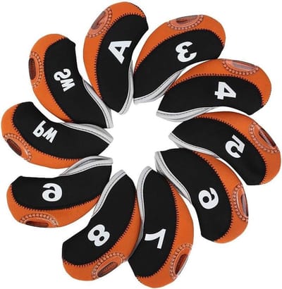 Allecto Plus - Golf Club Hoofd Cover Set voor 10 stuks Golfclubs - Golf Headcovers met Nummers