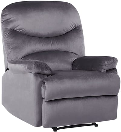 ESLOV - TV-fauteuil - Grijs - Fluweel