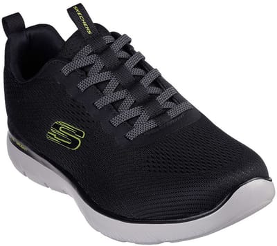 Skechers Heren Summits Eckler Slip-ins Sneakers 232963 BKLM Black/Lime