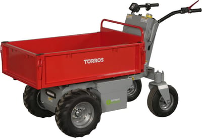 Elektrische dumper 500kg 196l hydraulisch kippen, batterij 48V Torros MEP502H