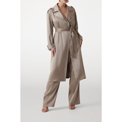 GUESS Marciano By  Eva Trench Coat Natural Almond Maat: 38 | Trenchcoats Outlet | Dames | Beige