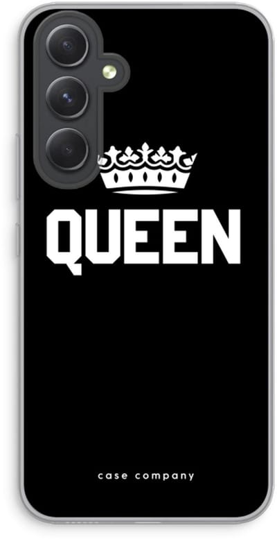 Case Company® - Hoesje geschikt voor Samsung Galaxy A54 hoesje - Queen zwart - Soft Cover Telefoonhoesje - Bescherming aan alle Kanten en Schermrand