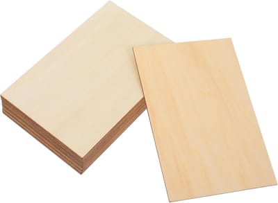 Houten Planken - Knutselhout Platen - Creatief Hobbywerk - Glad En Braamvrij - 15x10 Cm - Onbewerkt