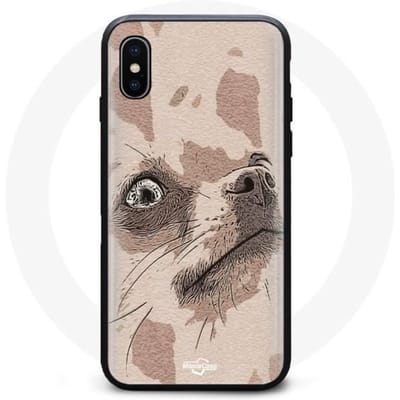 Iphone XS max hoesje tekening chihuahua hond
