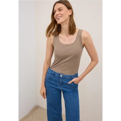 Basic top in effen kleur