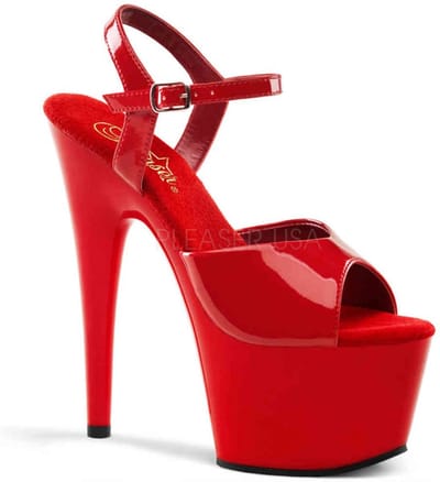 EU 40 = US 10 | ADORE-709 | 7 Heel, 2 3/4 PF Ankle Strap Sandal
