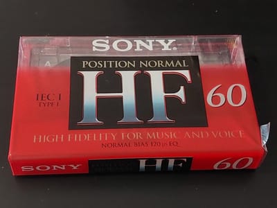 Sony C60HF AUDIO TAPE (CASSETTE BANDJE) - 60 MIN (2 X 30) - C60HFC