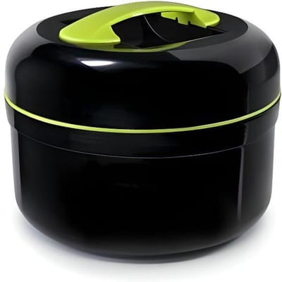 Boîte Alimentaire Isotherme - IBILI - Black/Green - 1,4 L - Double Paroi - Rond