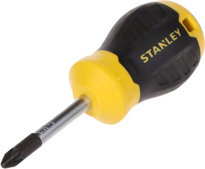 Stanley - Cushiongrip Schroevendraaier Pozidriv PZ2 x 45mm - Schroevendraaier - Schroevendraaiers en Boren - 1 Stuk(s)