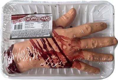 Funny Fashion Halloween lichaam ledematen afgehakte hand - horror thema - 18 cm - kunststof