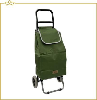 ATTREZZO® Boodschappentrolley - Groen - Boodschappenwagen
