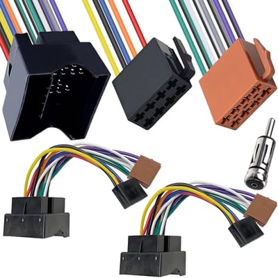 Allecto - ISO Adapter Kabel - 16 Pin Kabel voor Auto Radio - Geschikt voor VW Ford BMW - Hoge kwaliteit - Eenvoudige installatie - Universeel gebruik