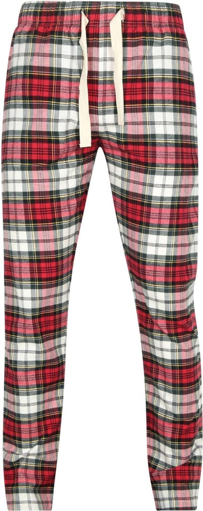 Steppin' Out Loungebroek Ruit Rood - Maat S - Heren - Pyjama
