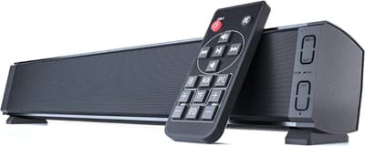 Soundbars – Soundbar met DSP-Technologie – Speaker met Bluetooth -Soundbar met Subwoofer – Soundbar PC – AUX – USN – TF-Kaart- met Ingebbouwde Microfoon – Klein - Zwart