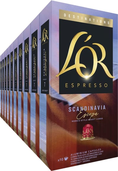 L'OR Espresso Destinations Scandinavia Koffiecups - 10 x 10 capsules