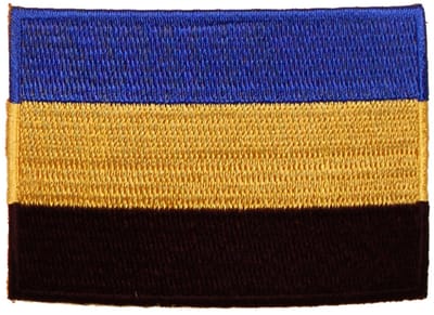 Strijkapplicatie/Patch - Vlag Gelderland - 8x6cm