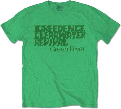 Creedence Clearwater Revival - Green River Heren T-shirt - S - Groen