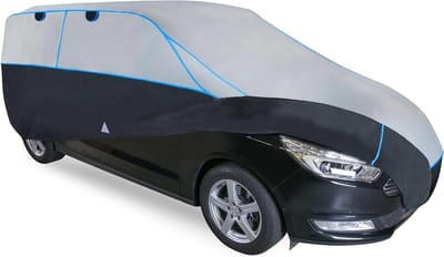 Hagelbeschermingszeil Auto - Autohoes Hagel SUV - Bescherming Tegen Hagel - 4mm Neopreen Schuimlaag - 520x185x155cm - Grijs