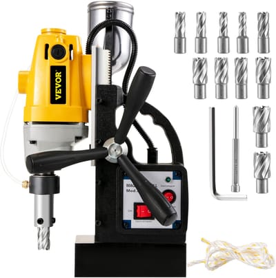VEVOR Sdt Md40 Magneetboormachine met 13 Pc 1" Hss Ringsnijderset