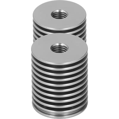 2 stuks 3D-printer koellichaamkit voor Voron 0.1 0.2 Hotend V6 CNC Aluminium Koeler Grijs gray