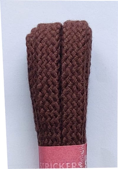 Strickers Veter - Middel Bruin - Plat - Lengte 120 cm - Breedte 7 mm - Schoenveter