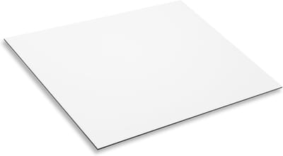 Composietplaat Aluminium - Aluminium Composiet Materiaal - Doe-het-zelf Projecten - Met Beschermfolie - 60 x 40 cm - Wit