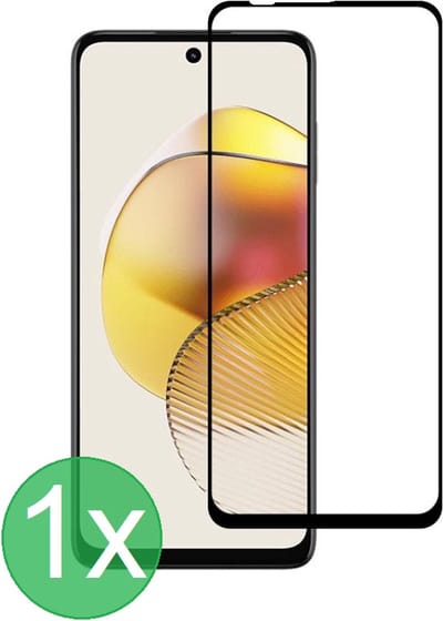Full Screenprotector 1x Geschikt voor: Motorola Moto G73 - screen protector - volledige glas - bescherming - beschermglas - ZT Accessoires