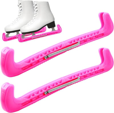 1 paar verstelbare schaatsbeschermers voor kunstschaatsen en hockey | Blade-beschermers met veer | Schaatsbeschermers voor ijskating | Allecto Plus