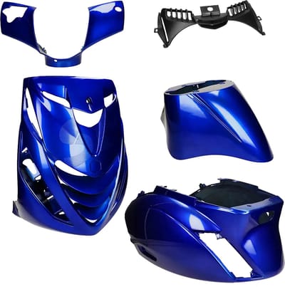 Kappenset Piaggio Zip SP Custom candy blauw