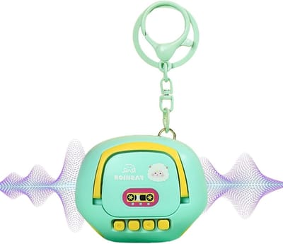 Mini Dictafoon Sleutelhanger - Digitale Opname - Notities Maken - Discrete Audio Opname - 6 x 4.6 cm - Zwart