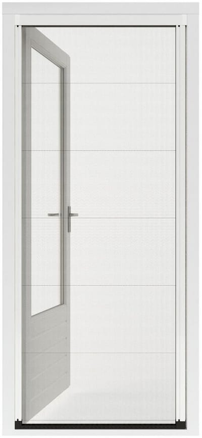 CanDo Hordeur Premium A - Plissé hordeur - Wit profiel - Zwart gaas - 96x194-197cm