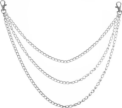 Fako Bijoux® - Sleutelketting - Broekketting - Portemonnee Ketting - 48cm - Zilverkleurig