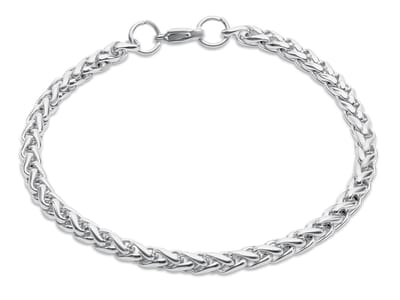 Vossenstaart Armband Zilver Kleurig - 3mm / 60m - Staal - Stalen Armbanden Heren Dames - Valentijnsdag - Valentijn Cadeautje voor Hem