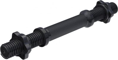 Gorilla Sports Dumbbellstang - Halter - 35 cm - incl. Schroefsluitingen - Zwart