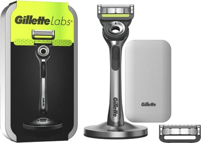 GilletteLabs With Exfoliating Bar Van Gillette - 1 Handvat - 2 Navulmesjes - Magnetische Houder