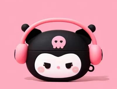 AirPods 3 Hoesje Siliconen – Cute Kuromi Style Case met Sleutelhanger – Beschermhoes