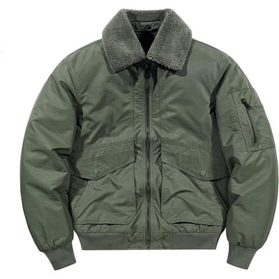 Heren Verdikte Gewatteerde Jas Afneembare Bontkraag Jas Casual Warme Opstaande Kraag Gewatteerde Jas 5XL black