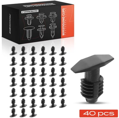 Frankberg 40x Bevestigingsclips Motorkaprubber voor Hyundai