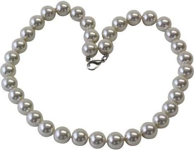 Behave - Elegante korte parelketting met echte glasparels - 45,5 cm
