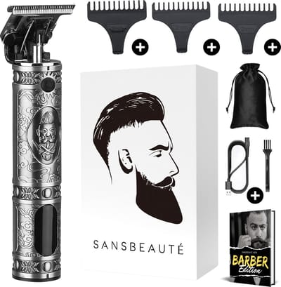 Professionele Draadloze T-blade Tondeuse - Sansbeauté® Buddha Trimmer - Baardtrimmer - Tondeuse Mannen Hoofdhaar - Cheveux Haar - Haartrimmer - Kapper Haar Machine - Haartondeuse - Barber Hair Clipper - Kappersset