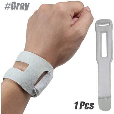 1 Pièce Attelle de Poignet Pour Lésions du TFCC Support de Compression Entraînement à Domicile Tennis Tendinite Syndrome du Canal Carpien Soulagement S grise