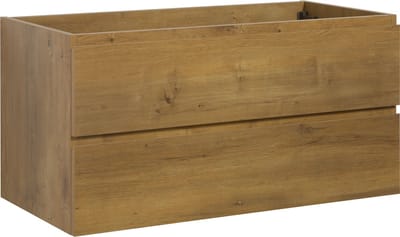 Badplaats Wastafelkast Angela 100 x 48 cm – Eiken – Hangend Wastafelmeubel Met Lades