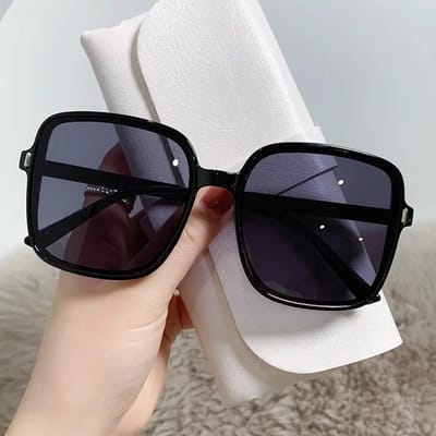 Lunettes de Soleil Carrées Mode Surdimensionnées Femmes Vintage Grande Monture Protection UV400 Lunettes de Soleil Lunettes de Soleil Lunettes pour Dames