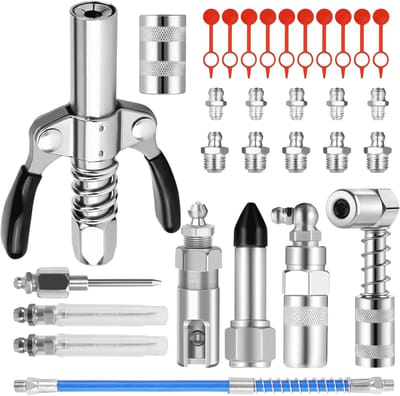Vetsper mondstuk adapterset met 30 cm slang en G-coupler - 28 stuks voor smeernippels