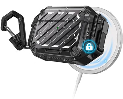 SUPCASE Hoesje Geschikt voor AirPods Pro 3 - Unicorn Beetle Pro - Case IP68 Waterdicht - Compatibel met MagSafe - Zwart