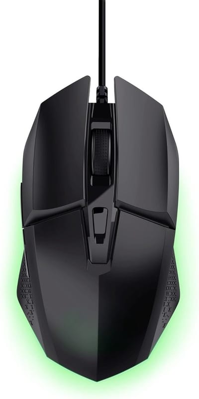 StayPowered Gaming Muis - Ultieme Precisie & Snelheid - 6 Programmeerbare Knoppen - 200-6400 DPI Instelbaar - RGB LED Verlichting - Geavanceerde Software - 150 cm USB-Kabel - Zwart - Levering Sneller dan Aangegeven!
