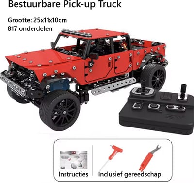 Bestuurbare Miniatuur Auto - Metalen DIY Modelbouw - 800+ onderdelen - RC Bouwpakket