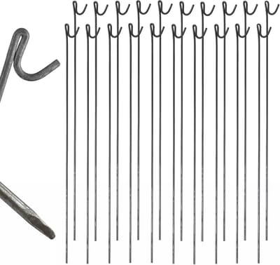 Stalen Hekpennen 1150mm x 8mm - Non-Galvanized (20 Stuks)