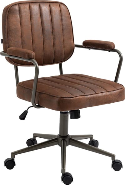 CLP Natrona Bureaustoel - Ergonomisch - Armleuning - cognac