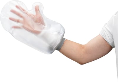 MultiMotion - Gipshoes hand met siliconenring - Herbruikbaar - Douchehoes waterdicht | Houd het gips droog | Verbandhoes